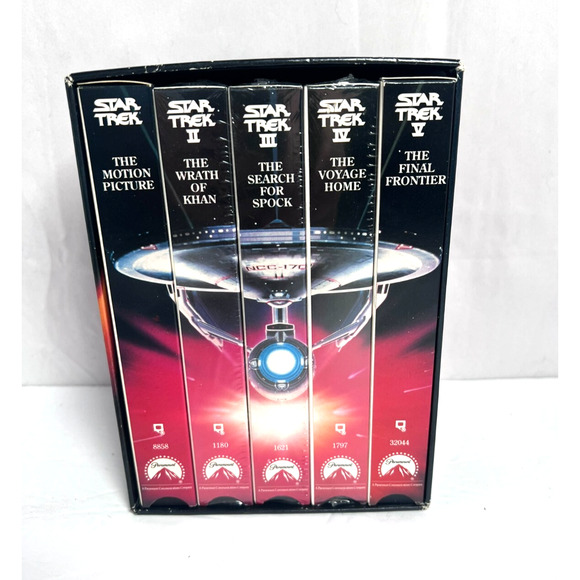 Star Trek The Movies 25th Anniversary Collector's Set of 5 VHS Box Set - Picture 1 of 9